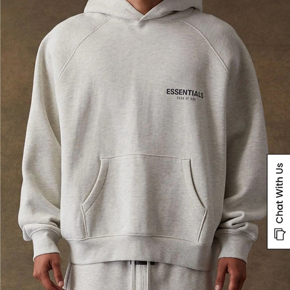 Fear of God Essential Hoodie XLG Light Oatmeal New